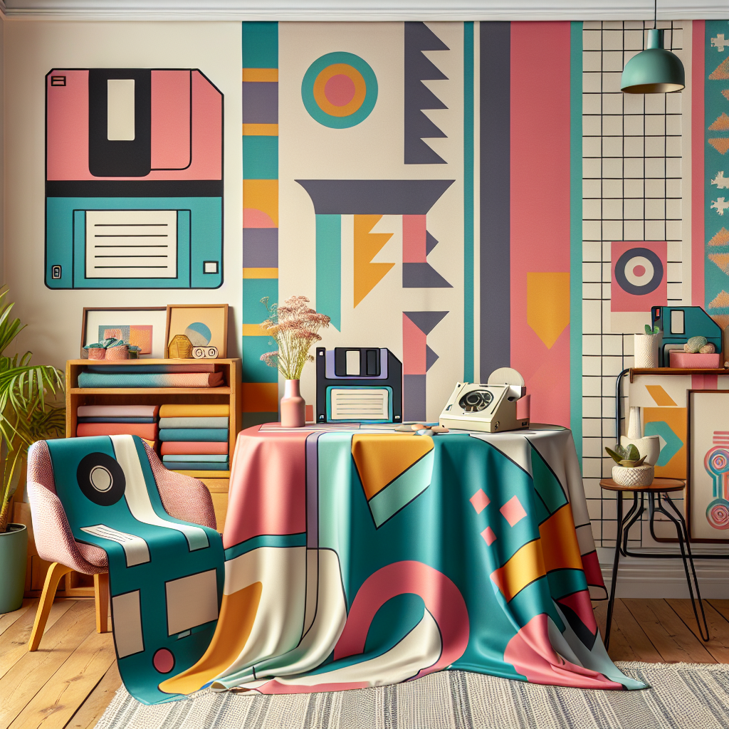 How Studio E Fabrics is Bringing Back the Retro Floppy Disk Trend with Their Data Point Collection