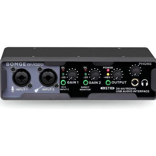 USB Audio Interface(24 Bit/192 Khz) with Xlr,Phantom Power