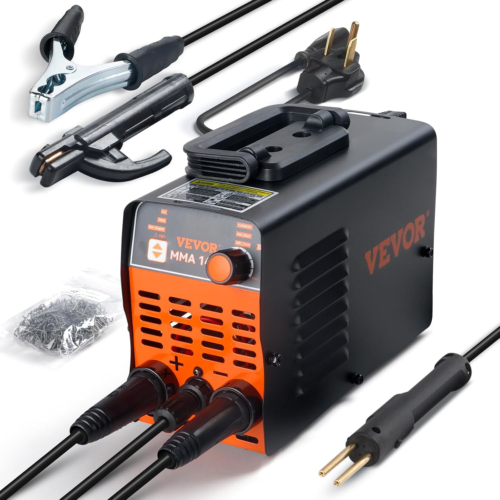 VEVOR Stick Welder, Mini and Portable 140Amp MMA/Plastic 2-IN-1 Welder Machine,