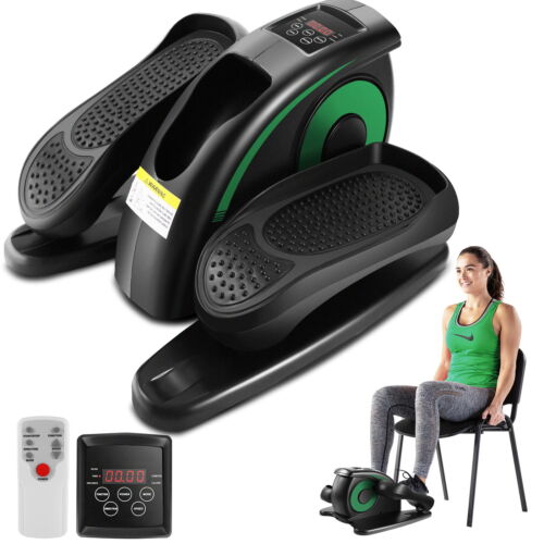 Under Desk Elliptical Machine,2 IN 1 Electric Seated Pedal Exerciser for Seniors