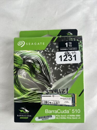 Seagate Barracuda 510 1TB M2.S PCIE Solid State Drive Internal SSD ZP1000CM30001