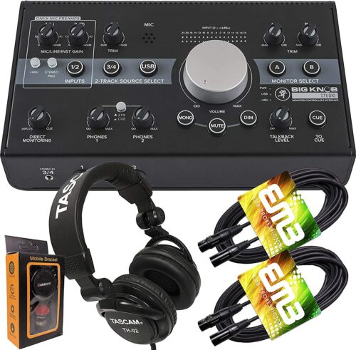 Mackie Big Knob 3×2 Studio Monitor Controller + 1x Headphone + 2x XLR + Magnet