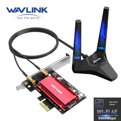 Wavlink 5400Mbps PCIe WiFi Card Wireless Bluetooth Adapter WIFI 6E Network Card