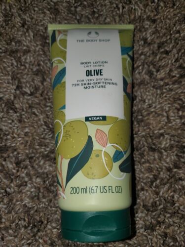 The Body Shop Olive Body Lotion and Softens Very Dry Skin 6.7 Oz New