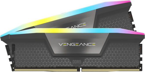 CORSAIR – VENGEANCE RGB 32GB (2x16GB) DDR5 6000MHz C30 AMD EXPO & Intel XMP U…