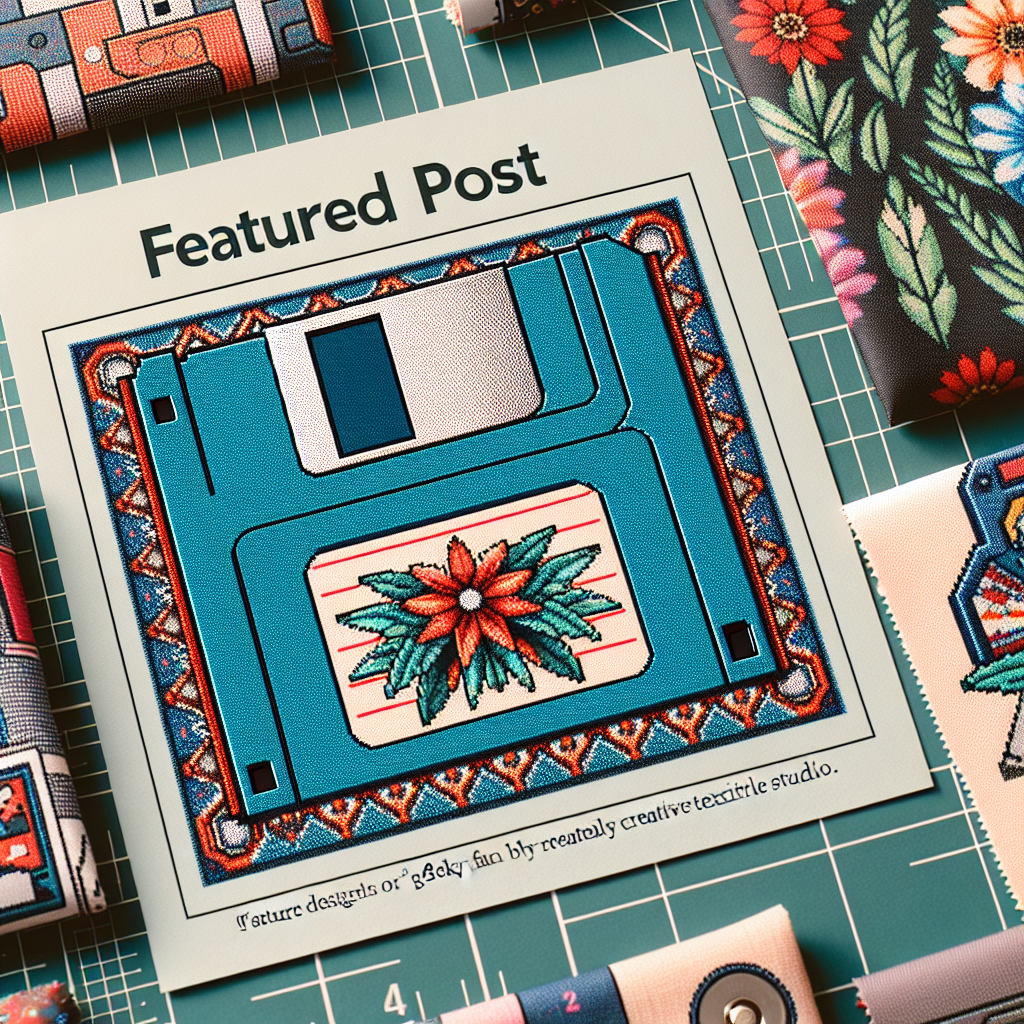 Get Geek Chic with Studio E Fabrics’ Data Point Collection Featuring Retro Floppy Disk Designs