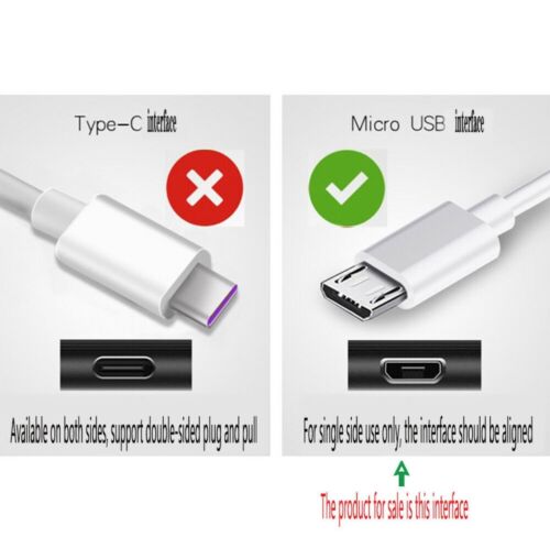 Micro USB Charger Fast Charging Cord Cable Fits Samsung Android Phone Lot