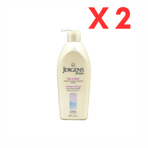 X2 Jergens Fair & Soft Moisturizing Body Lotion