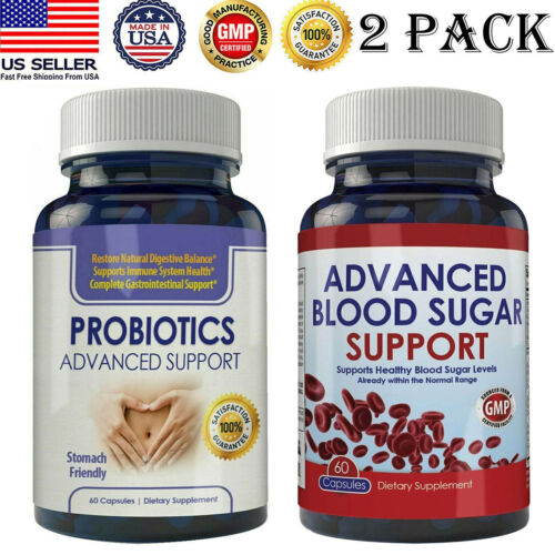 Probiotics Supplements Immune Health & Blood Sugar Weight Loss Fat Burner Pills