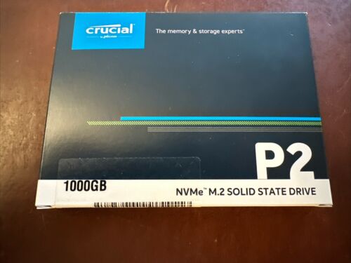 New Crucial P2 1TB 3D NAND NVMe PCIe M.2 SSD Up to 2400MB/s – CT1000P2SSD8