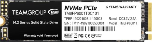 TEAMGROUP MP33 M.2 2280 1TB PCIe 3.0 x4 with NVMe 1.3 3D NAND Internal SSD