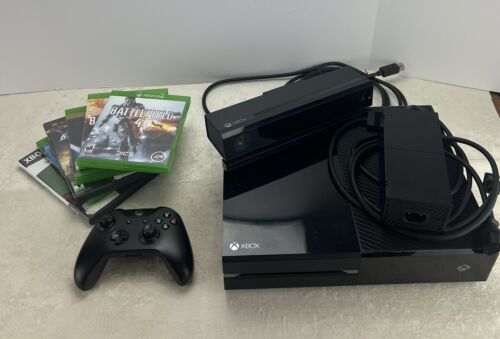 Microsoft Xbox One Console 1540 365GB Bundle Kinect 6 Games 1 Controller