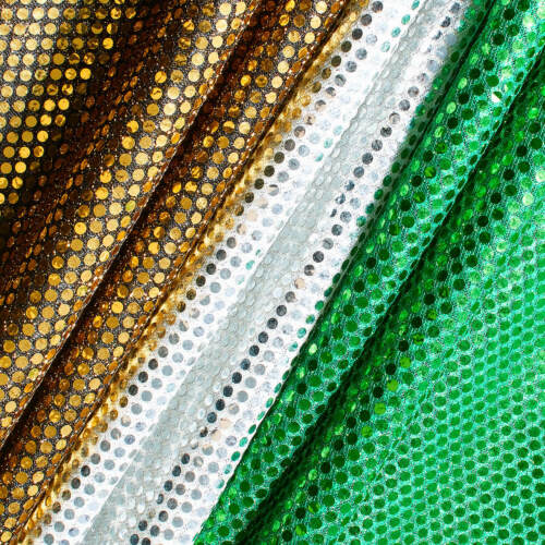 3MM Glitz Mini Sequin Fabric By The Yard – 53/54″ (Various Colors)