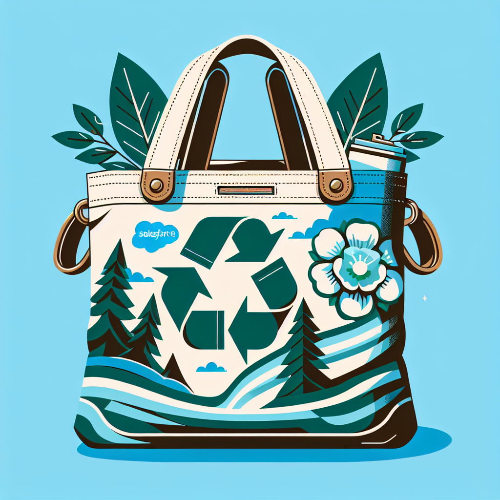 Eco-Friendly Fashion: The Trendy Appeal of Salesforce Salesblazer Recycled Cotton Cinch Bag Backpack Tote