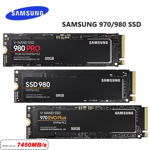 (Lot) Original 970/980/990 PRO EVO Plus M.2 NVMe Internal SSD for Laptop/Desktop