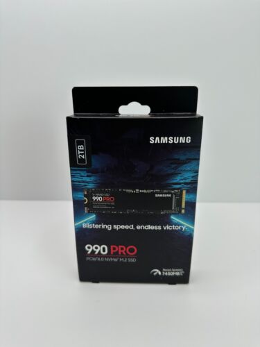 Samsung 990 PRO 2TB NVMe PCIe 4.0 M.2 2280 (MZ-V9P2T0B/AM) Internal SSD New