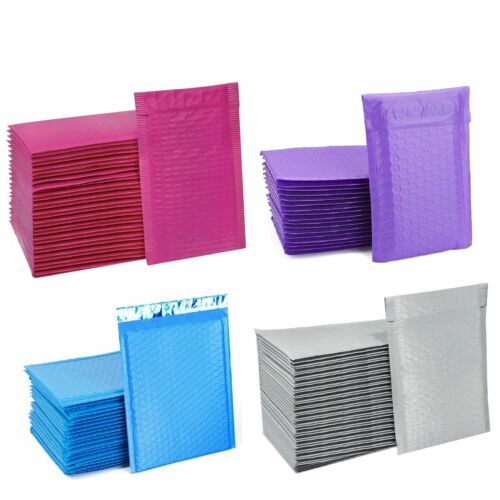 ANY SIZE POLY BUBBLE MAILERS SHIPPING MAILING PADDED BAGS ENVELOPES COLOR