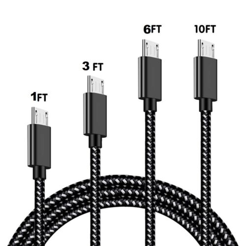 Heavy Duty Fast Charger USB Micro USB MINI USB Cable Cord For Samsung Android LG