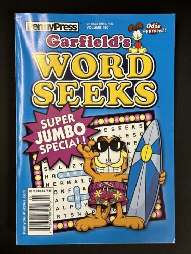 Penny Press Garfield ‘s Word Seeks Magazine Volume 190 July 2024