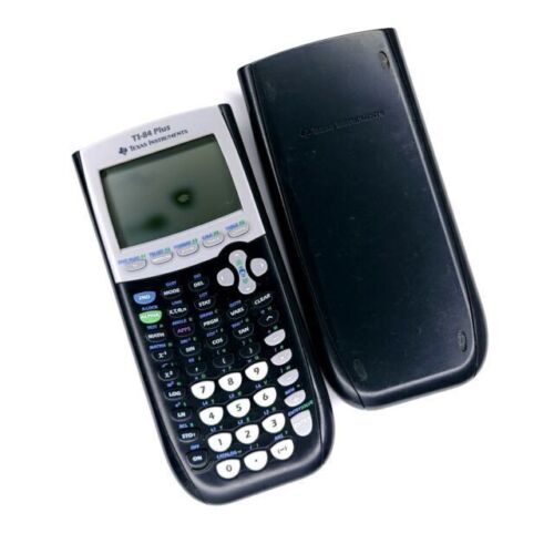 Graphing Calculator TI-84 Texas Instruments – Black – New Batteries