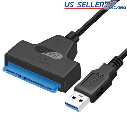 USB 3.0 to SATA III HDD SSD 2.5″ Hard Drive Adapter Cable 22-Pin Data Power UASP