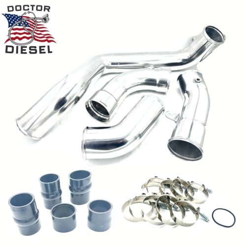 DDP 304 SS Boost Tube Upgrade Kit 2017-2019 Chevy GMC 6.6L Duramax Diesel L5P