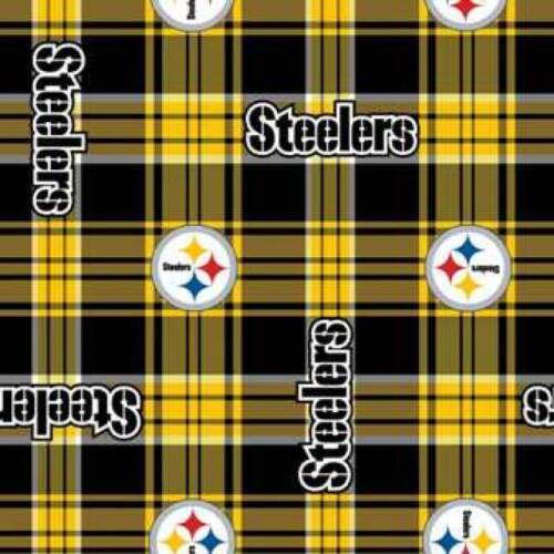 Pittsburgh Steelers NFL Fleece Fabric – 60″ Wide – Sold by The Yard & Bolt