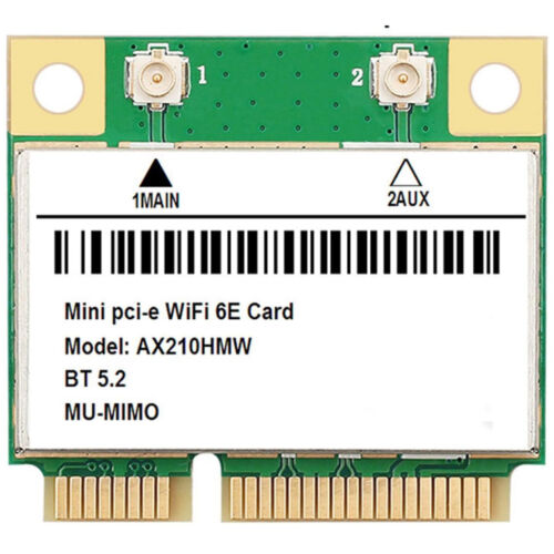 AX210HMW Half Mini PCIe Network Card 3000Mbps WiFi 611ax Bluetooth Wireless LAN