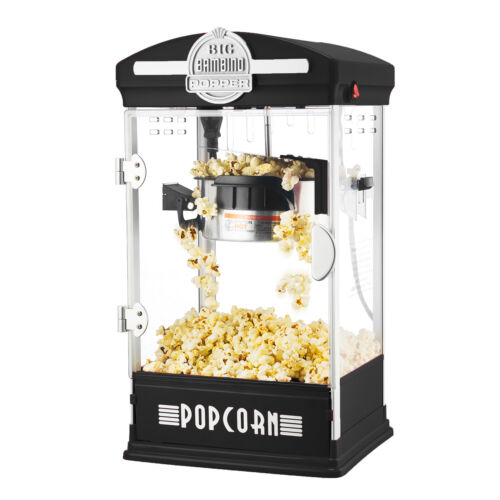 Counter Top Retro Style 4 Ounce Home Big Black Popcorn Machine