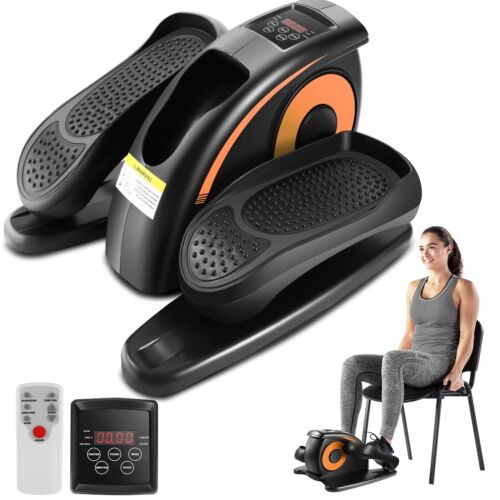 Under Desk Elliptical Machine, Electric Seated Pedal Exerciser w/LCD Display TOP