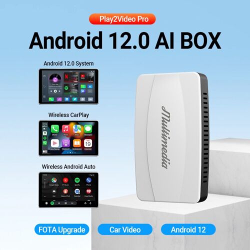 AI Box Wireless Carplay/Android Auto Adapter With Netflix YouTube IPTV Streaming