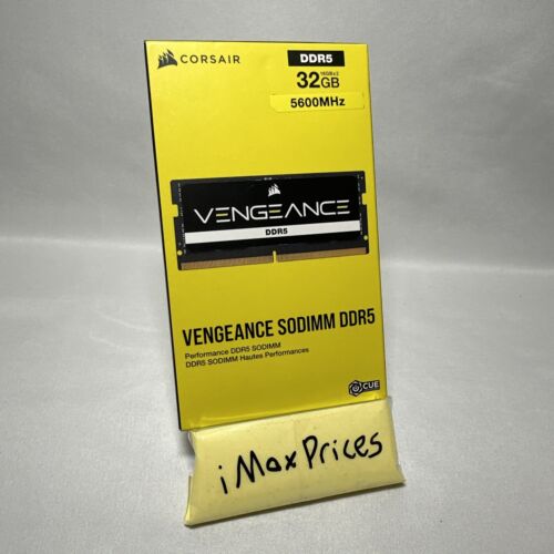 Corsair Vengeance SODIMM DDR5 RAM 5600MHz 32GB – (CMSX32GX5M2A5600C48) – NEW!