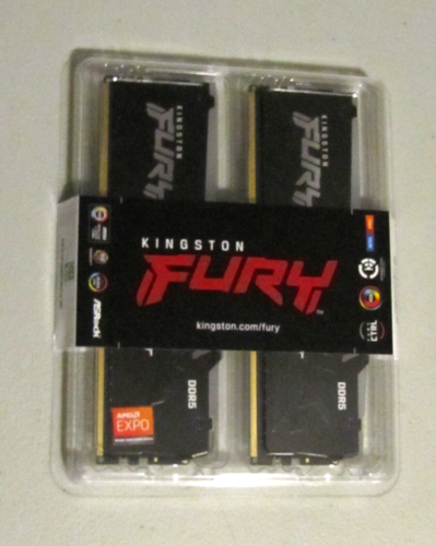 NEW Kingston FURY Beast 32GB (2x16GB) DDR5 RAM 6000MHz (KF560C36BBEAK2-32).