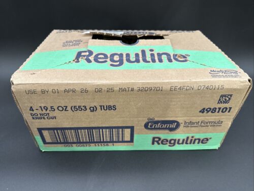 LOT OF 4 TUBS Enfamil Reguline Infant Formula-19.5oz Powder