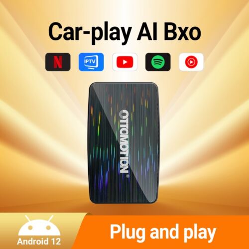 OTTO AI Box Wireless Carplay/Android Auto Adapter Netflix YouTube IPTV Streaming