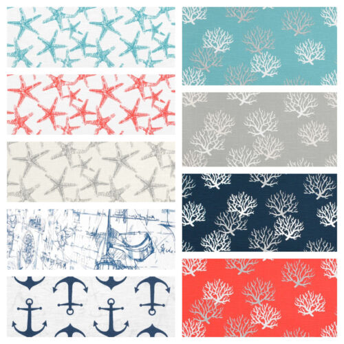 Nautical Fabric By The Yard Coastal Home Decor Upholstery Grade Fabric Sewing