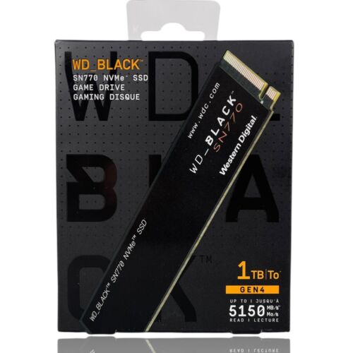 Western Digital WD_BLACK SN770, 1TB M.2 NVMe Internal SSD,  Gen4