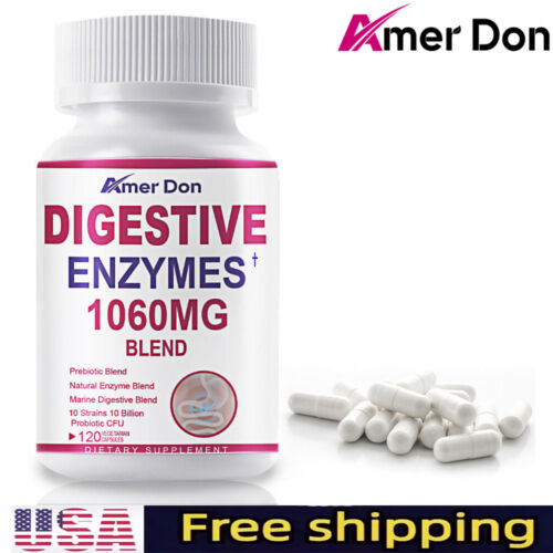 Digestive Enzymes Prebiotic & Probiotics Gas, Constipation & Bloating Relief 120