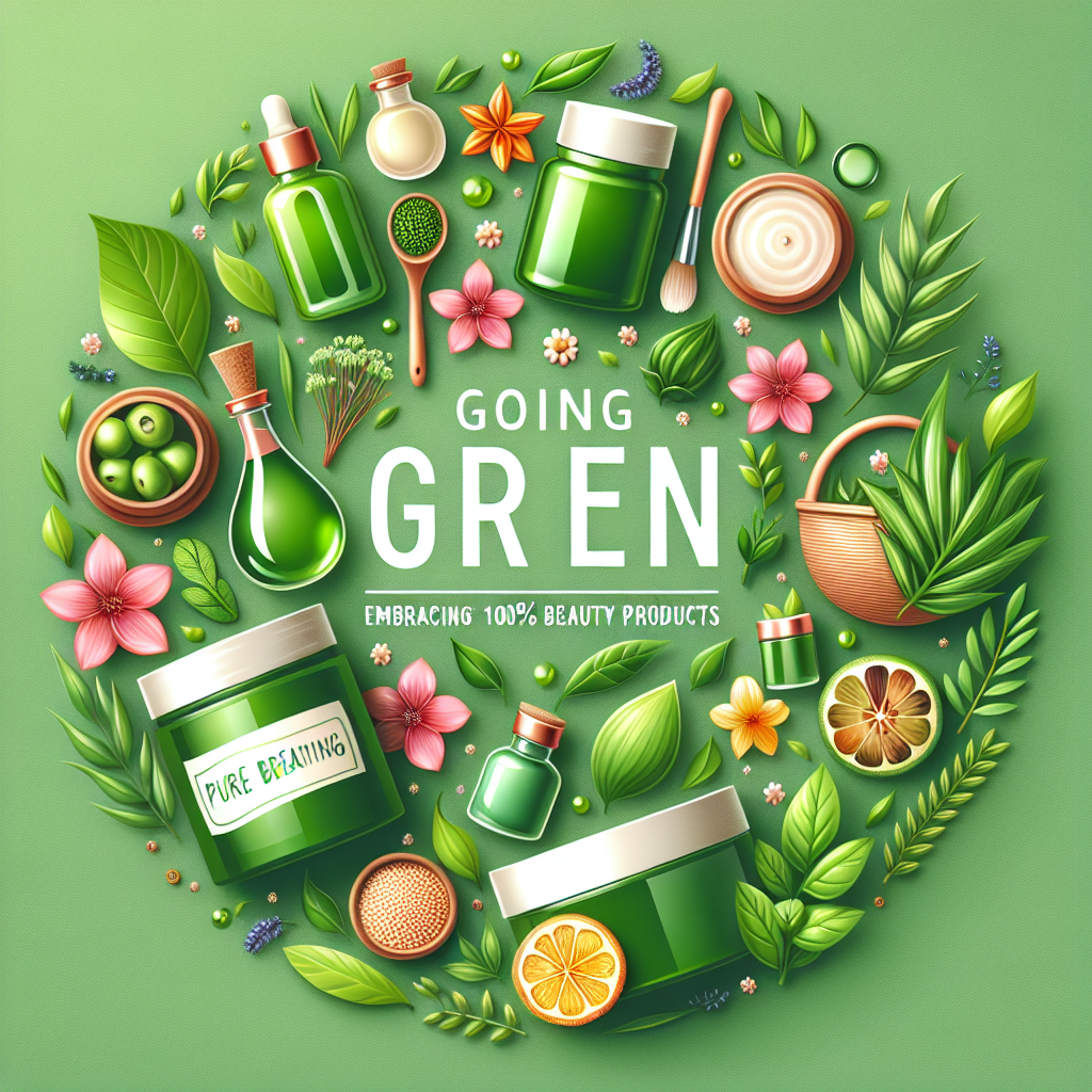 Going Green: Embracing 100% Pure Beauty Products