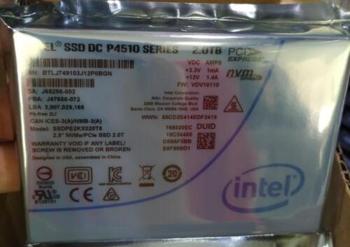 1TB SSDPE2KX010T8 INTEL DC P4510 SERIES NVME PELE 3.1×4 SFF 2.5″ TLC SSD HDD