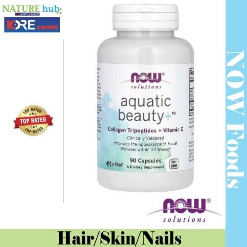 NOW Foods, Solutions, Aquatic Beauty+, 90 Capsules