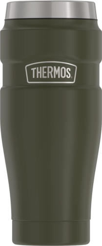 16 Ounce Vacuum-Insulated Travel Tumbler, Army Green