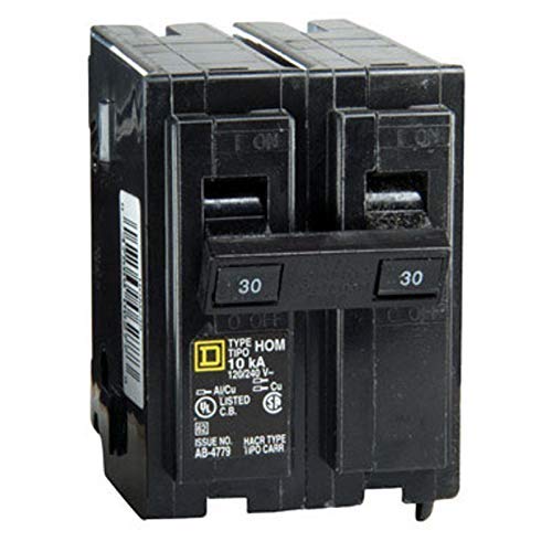 Square D HOM230 Circuit Breaker 1/pkg 30A 120/240V 2P 10kAIC. Schneider Electric Square D. Set of 3