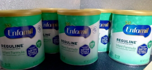 5 Enfamil Reguline Baby Formula Powder – 12.4 oz Cans 07/2026