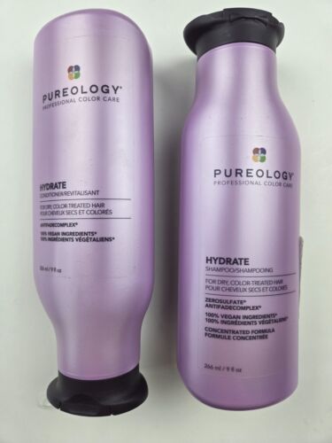 Pureology Hydrate Moisturizing Shampoo and Conditioner Set | Softens and Deeply