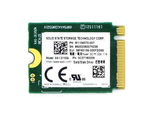 1TB Lite-On SSSTC M.2 2230 NVMe PCIe 4.0×2 SSD Solid XA1 XA2 CH Steamdeck