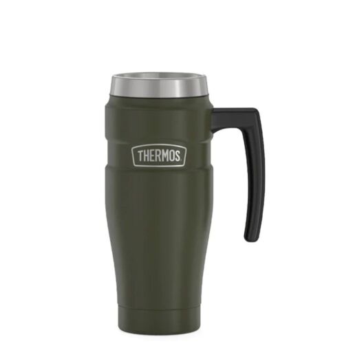 Thermos Steel Stainless King Insulated Travel Mug, 16 Ounce, with Handle