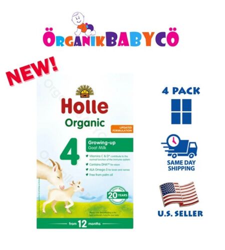 HOLLE 4 GOAT Organic Baby Formula from 12 MONTHS – Free Shipping! 4PACK