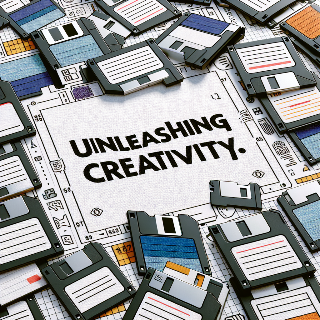 Unleashing Creativity with Studio E Fabrics Data Point Retro Floppy Disks White