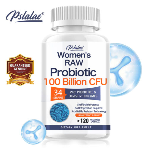 Women‘s Raw Probiotic 100 Billion CFU – with Prebiotics – Potency Immune Health